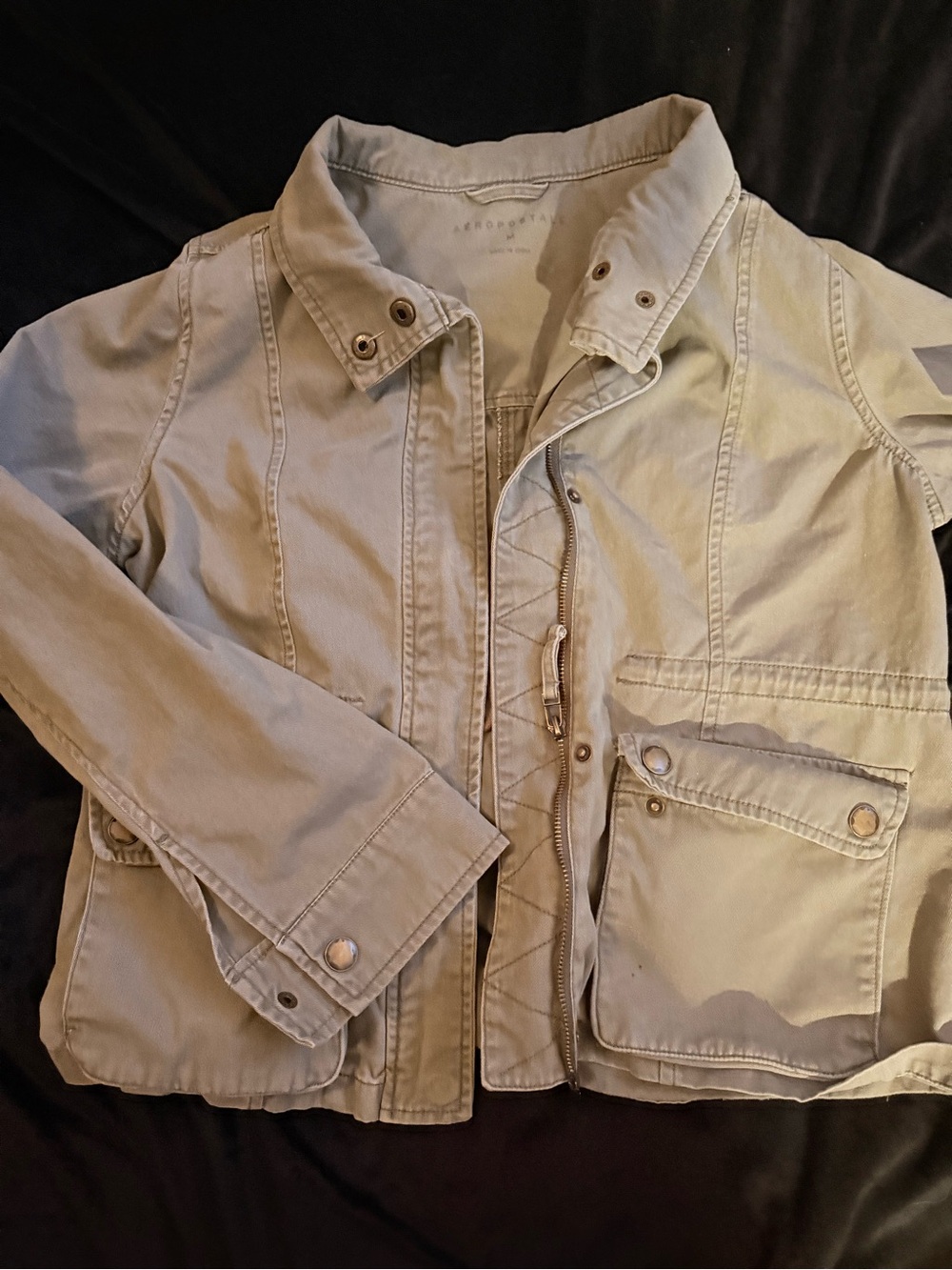 Aeropostale Beige Utility Jacket
